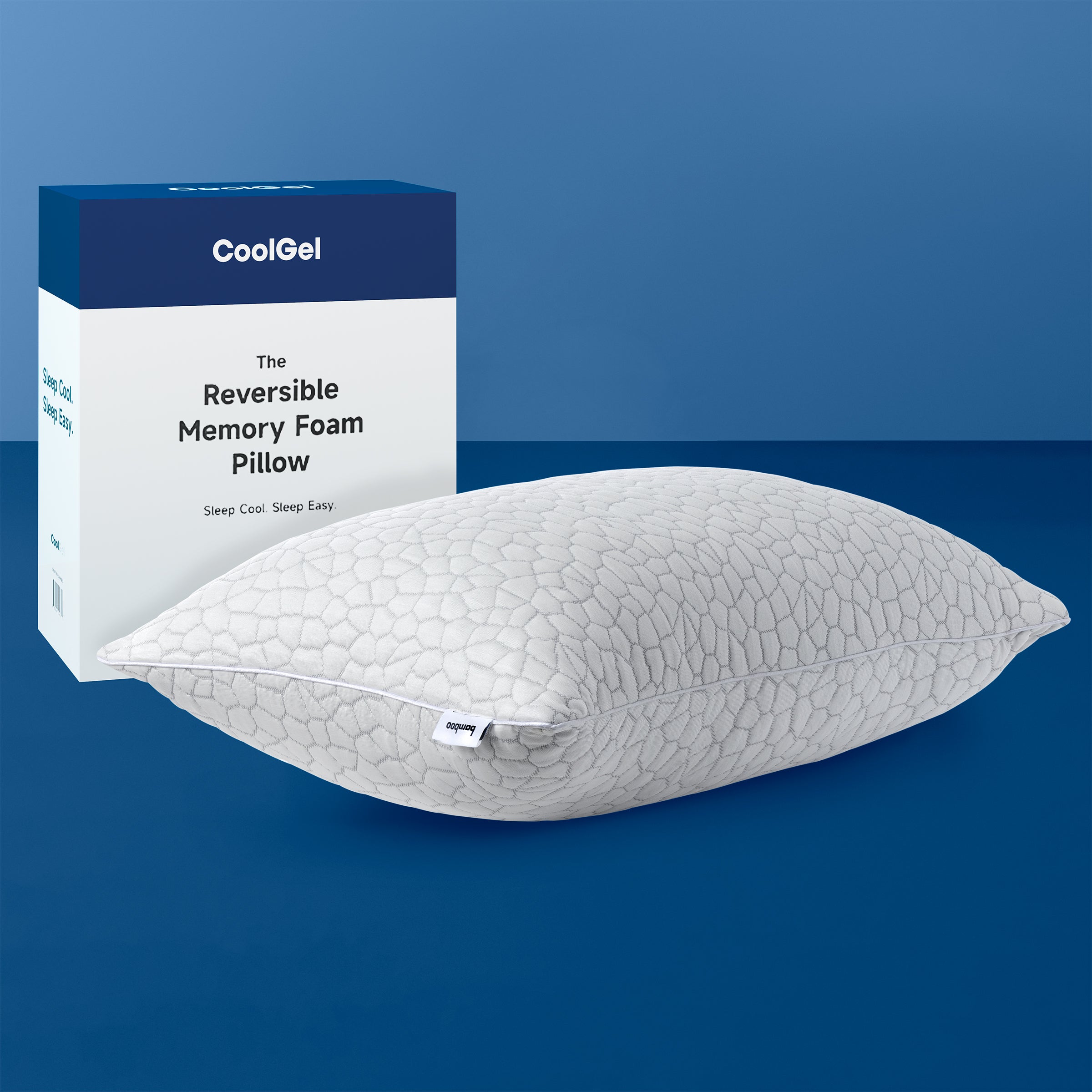 Reversible Shredded Memory Foam Pillow, Supportive and Comfortable