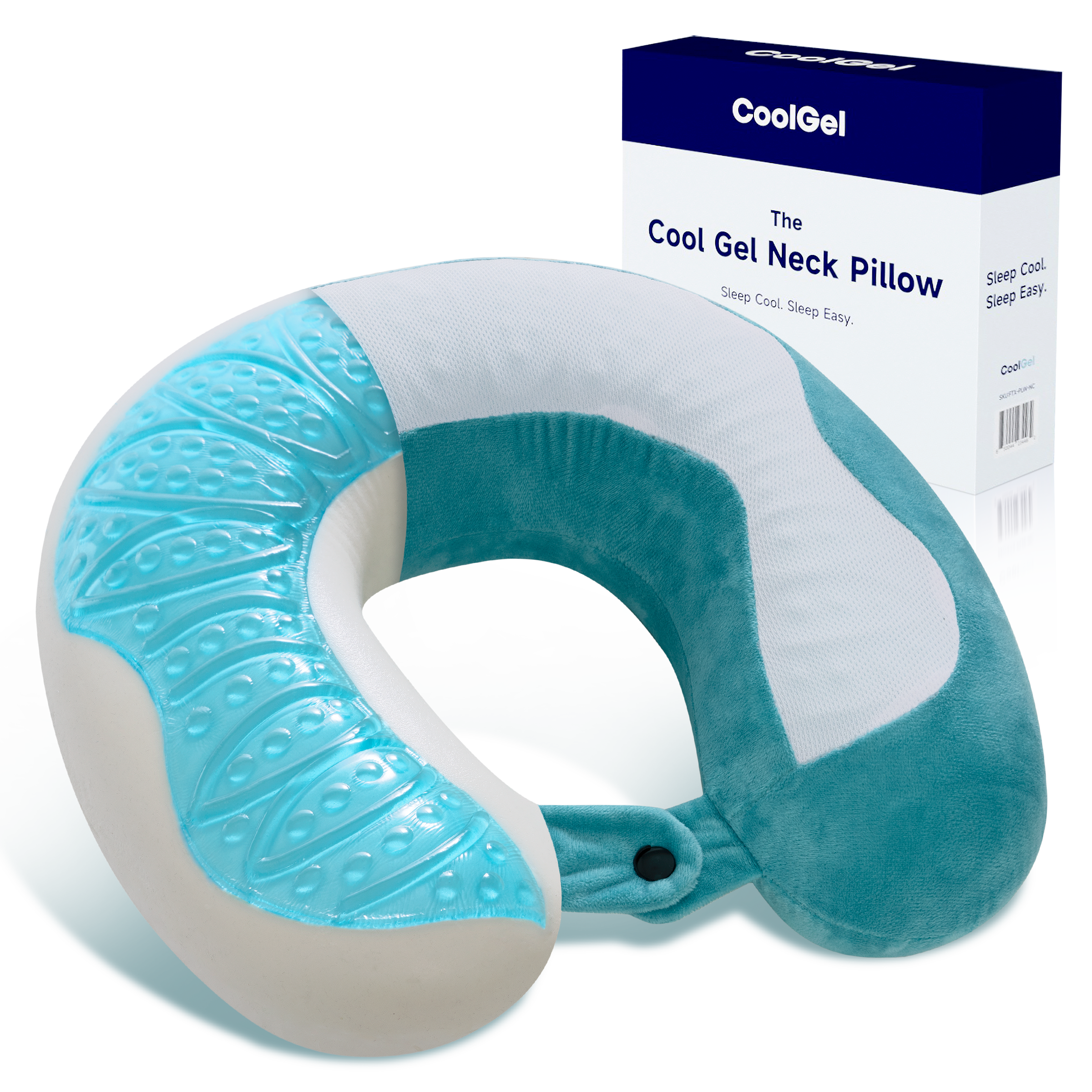Memory Foam Neck Pillow for Travel with Removable Cover, Supportive and Comfortable, Small