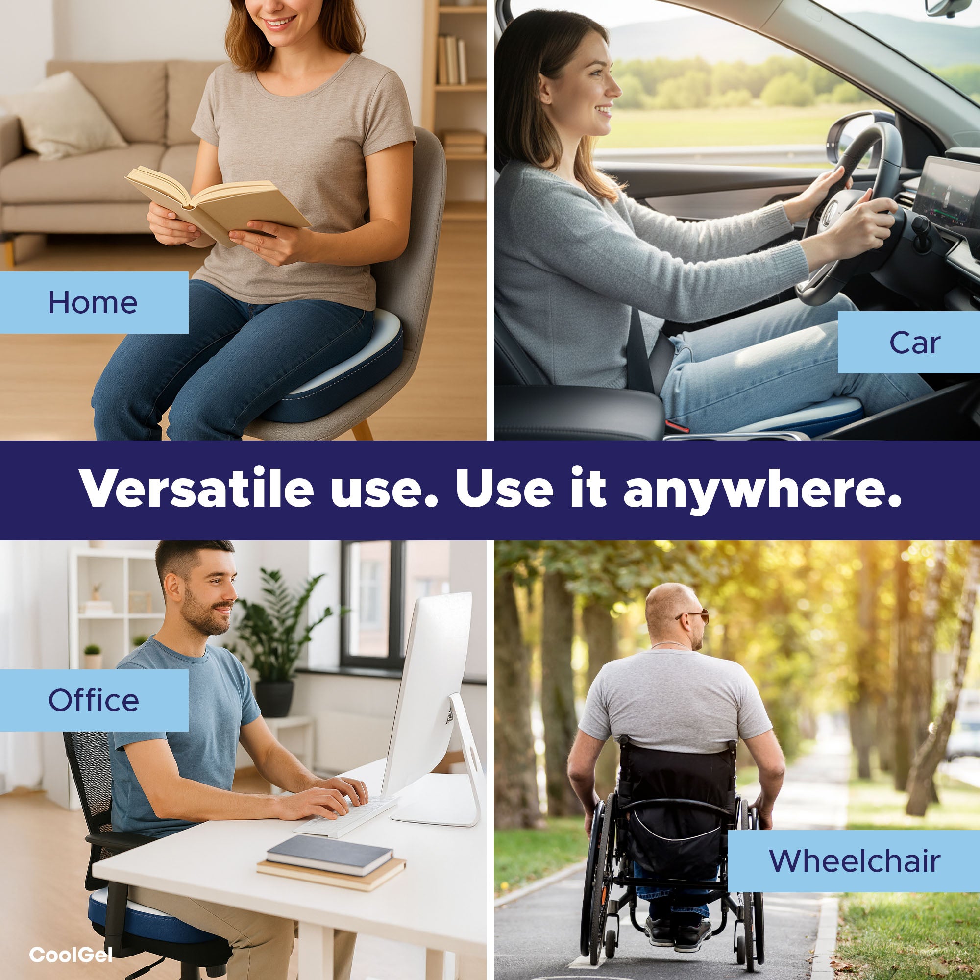 Cooling Memory Foam Seat Cushion