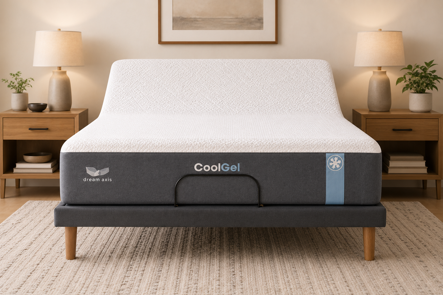 Dream Axis 12" Hybrid Mattress + pillow Bundle