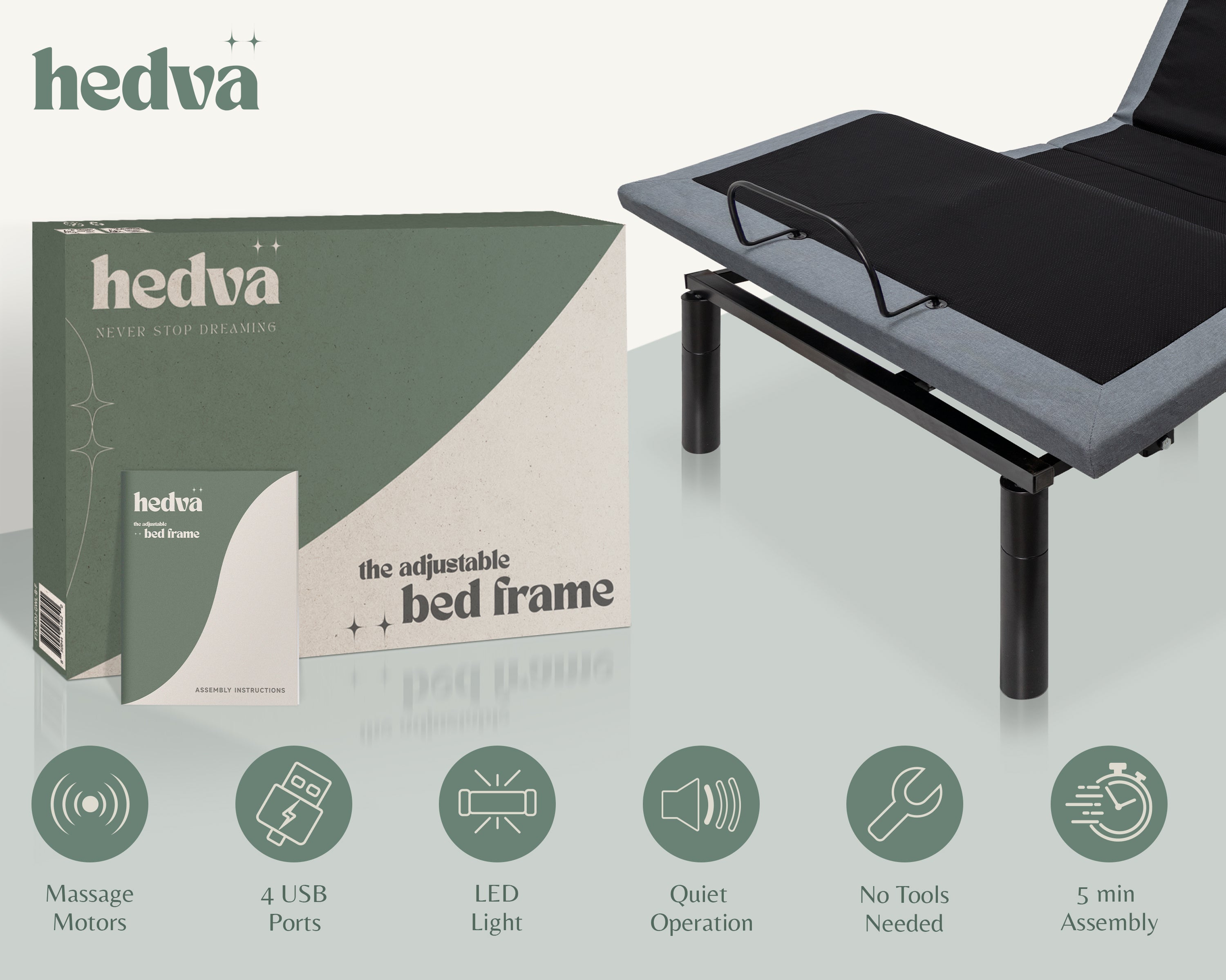 Hedva Adjustable Bed Frame