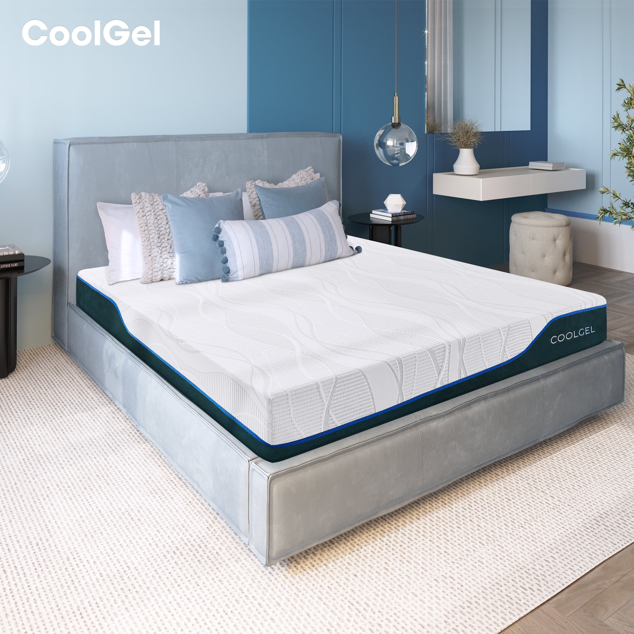 Cool Gel Memory Foam 10 Inch Antimicrobial Mattress 3.0