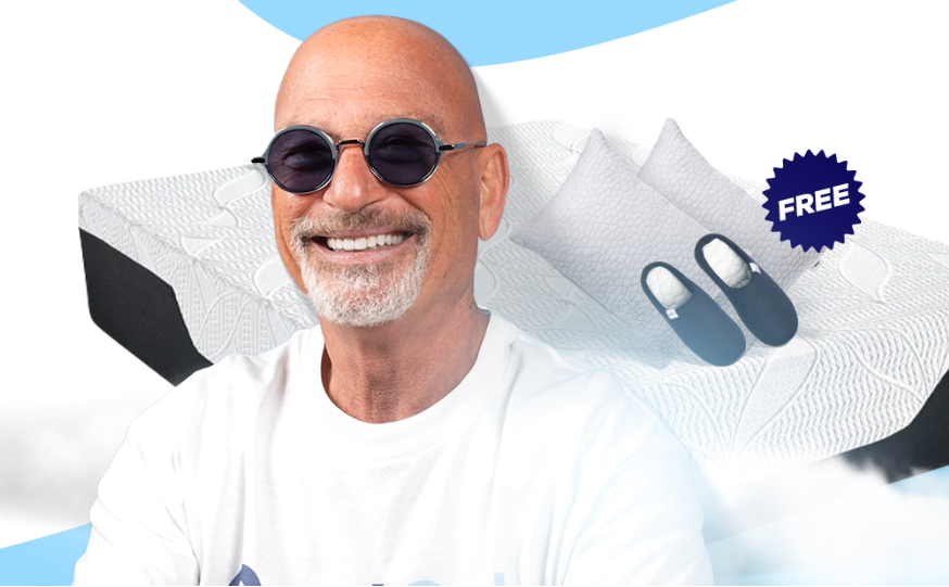 2 Free Pillows + Free Slippers, Courtesy of Howie Mandel!