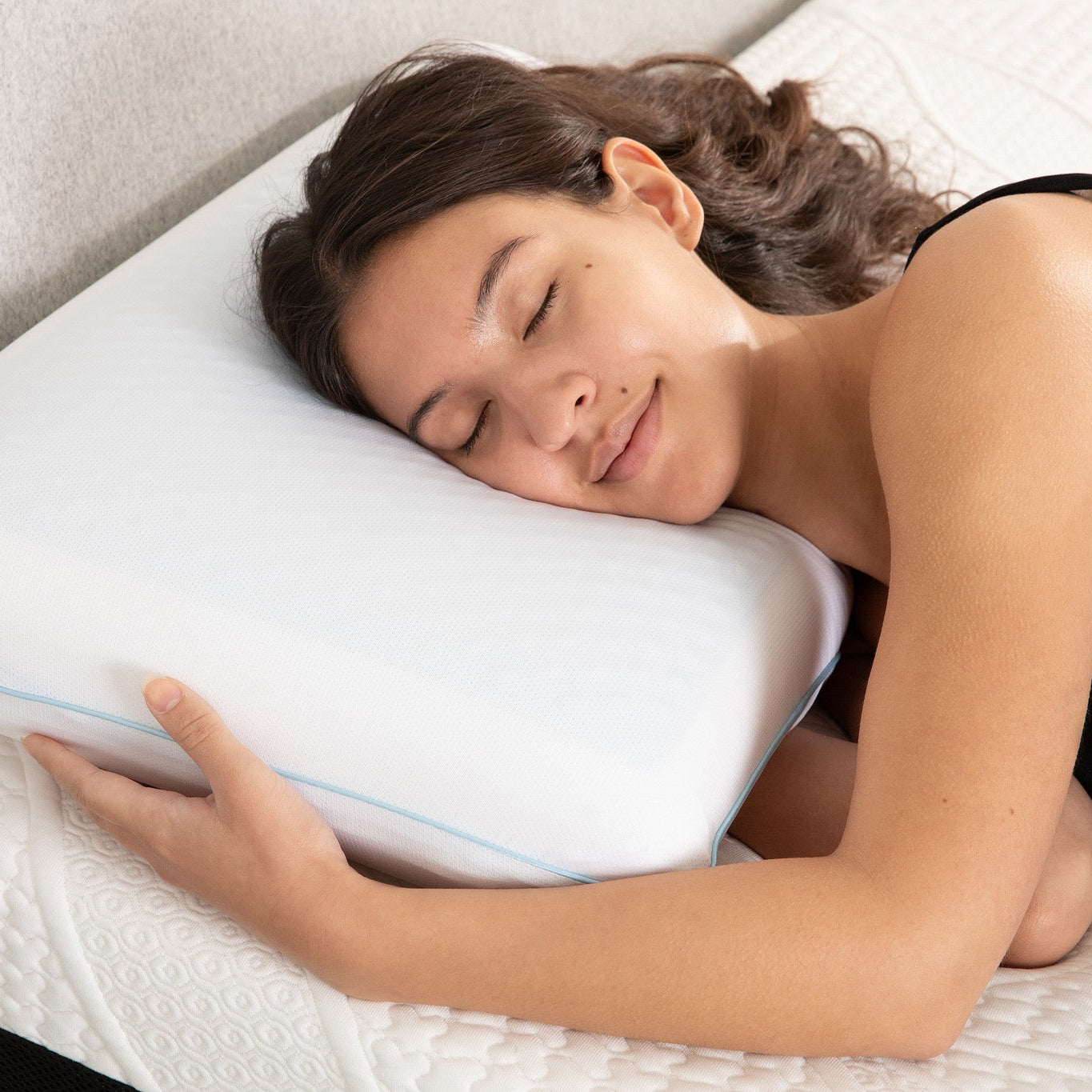 Reversible Cool Gel and Memory Foam Double-Sided Pillow, Orthopedic Support, Standard Size